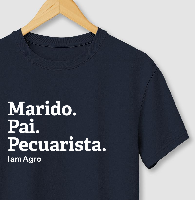 Camiseta Pai - Marido - Pecuarista