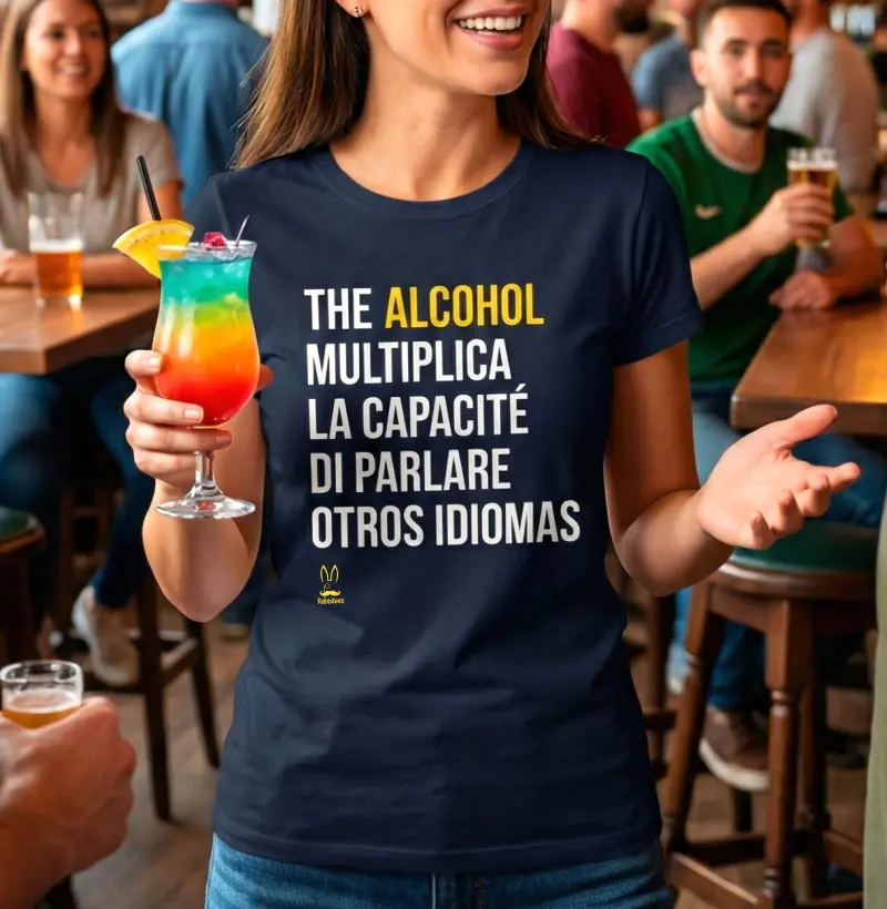 The alcohol multiplica la capacité di parlare otros idiomas