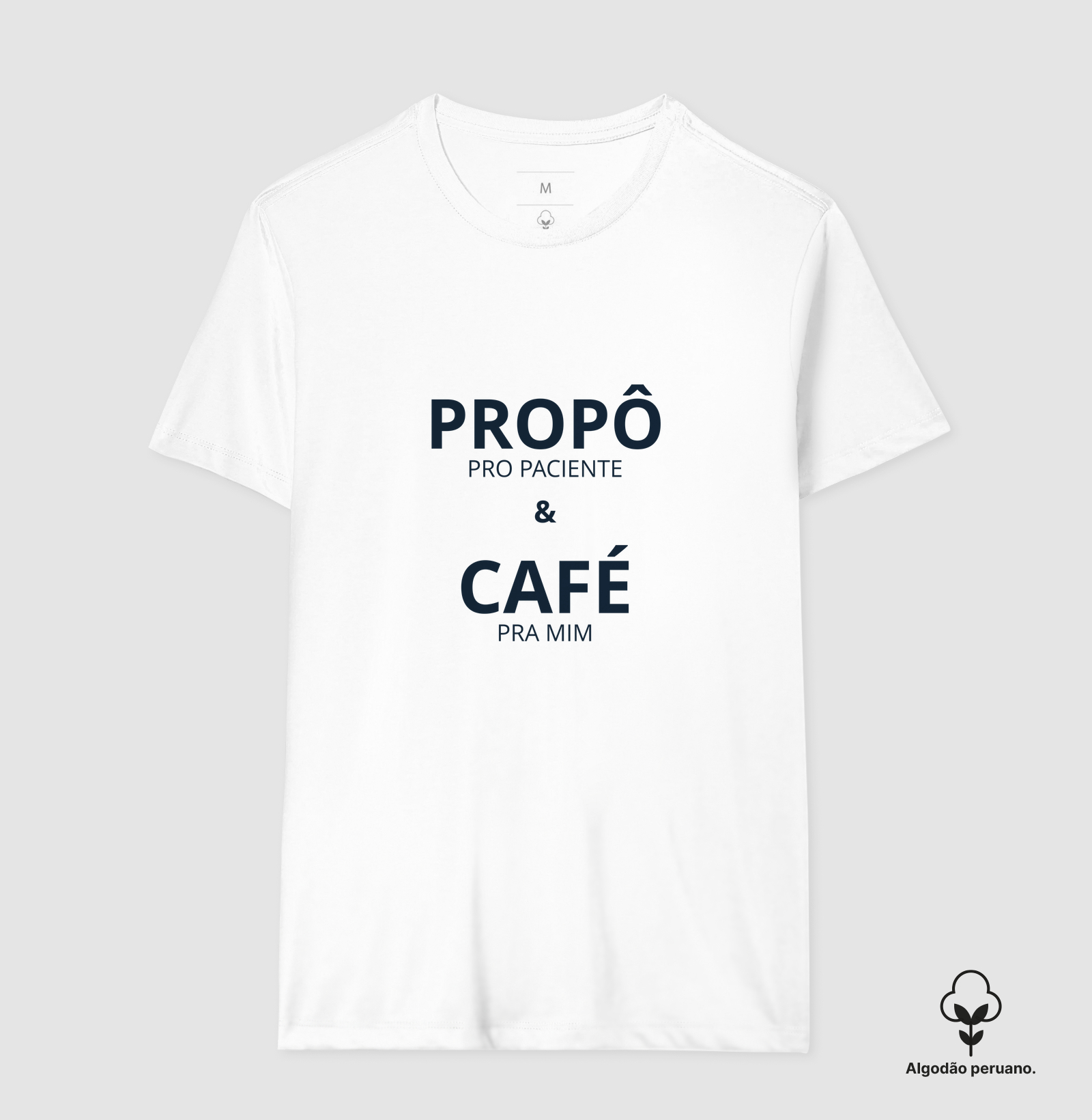 Propô para o paciente café para mim