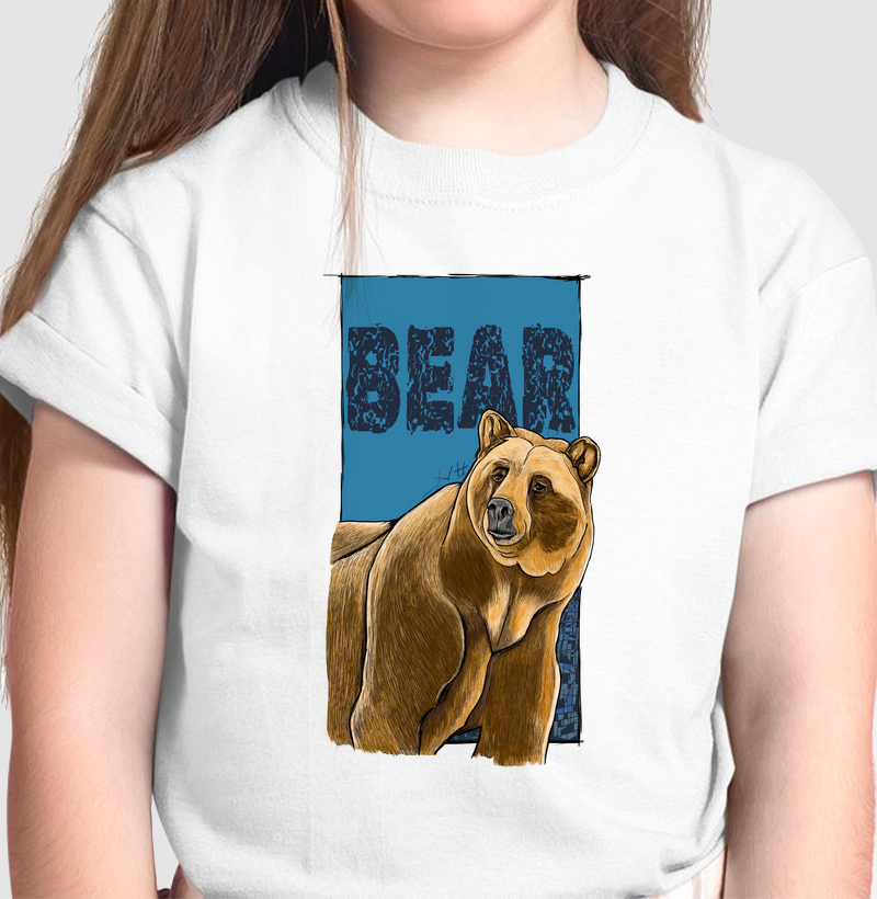 Camiseta Infantil Urso