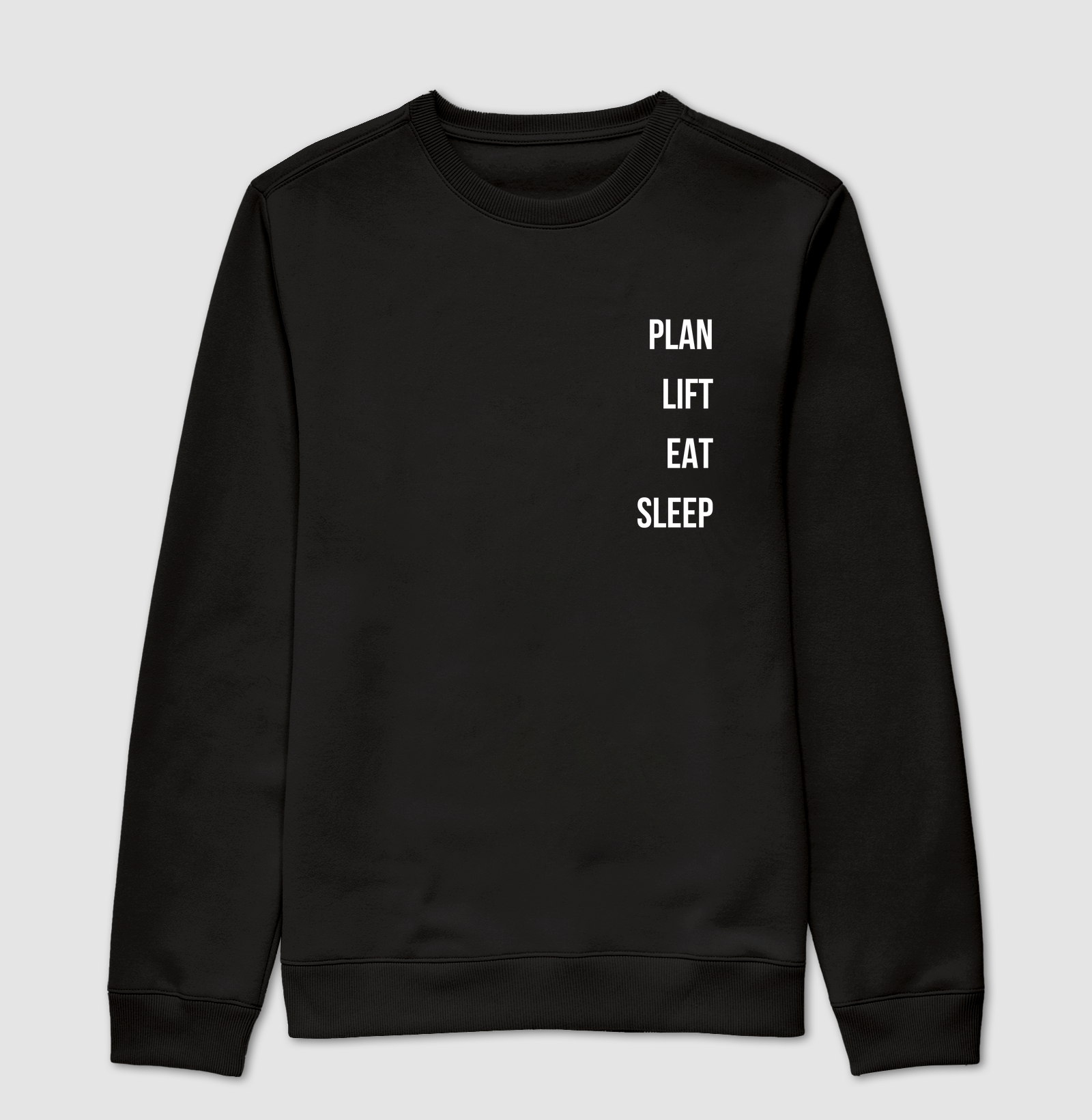 Plan, lift, eat, sleep