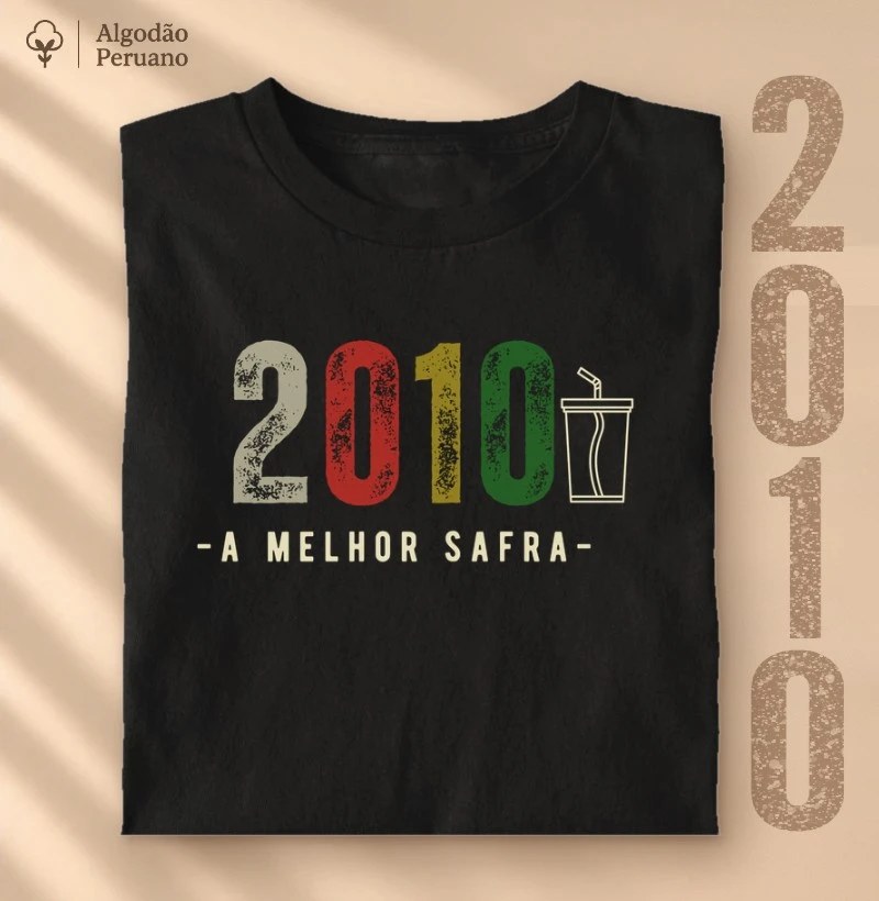 Camiseta Vinho - A Melhor Safra 2010 - Camiseta Algodão Peruano