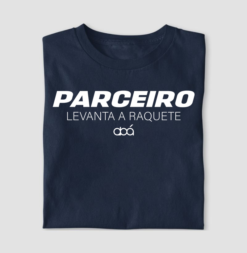 Parceiro Levanta a Raquete - Branco