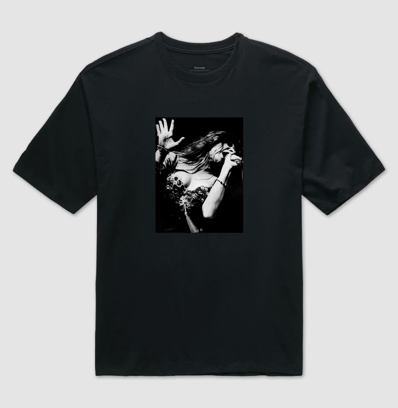 Janis Joplin Performing - 1973 - Camiseta Oversized