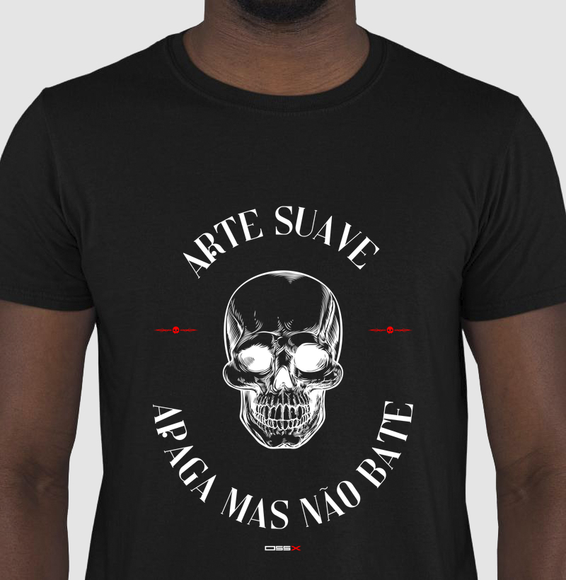 Camiseta Arte Suave | Jiu Jitsu | Preta