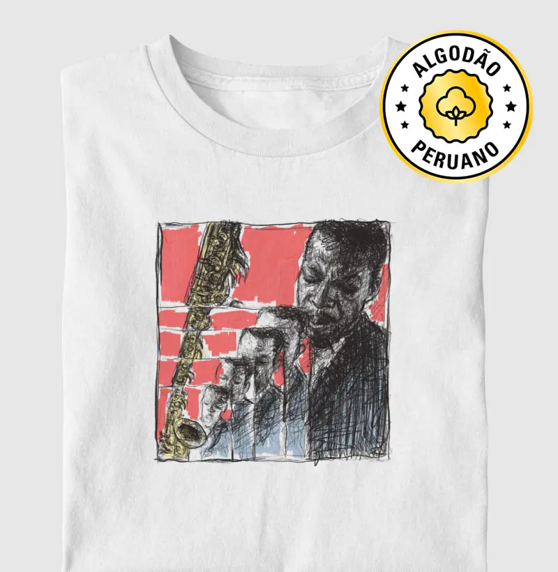 John Coltrane, Transition - Arte - Camiseta Algodão Peruano