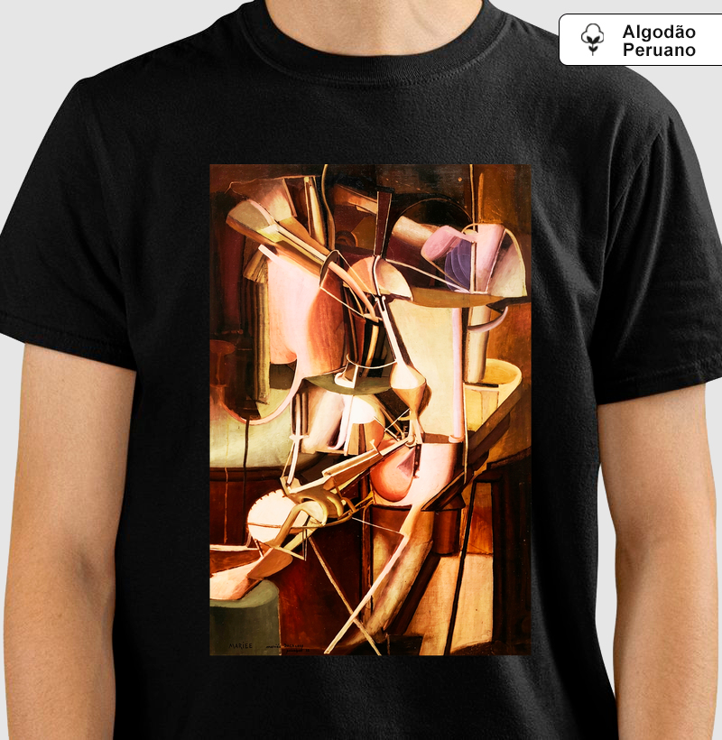 Camiseta Duchamp Cubismo Arte Moderna Algodão Premium