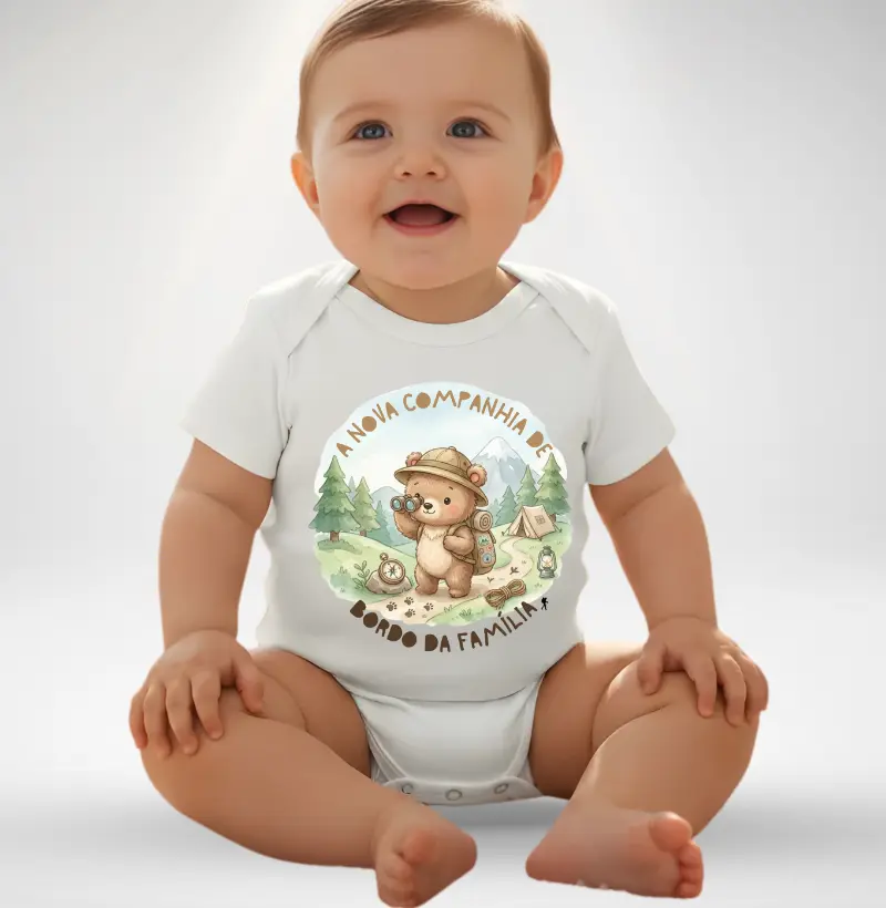 Body Infantil A Nova Companhia de Bordo da Família – Baby Excursionista