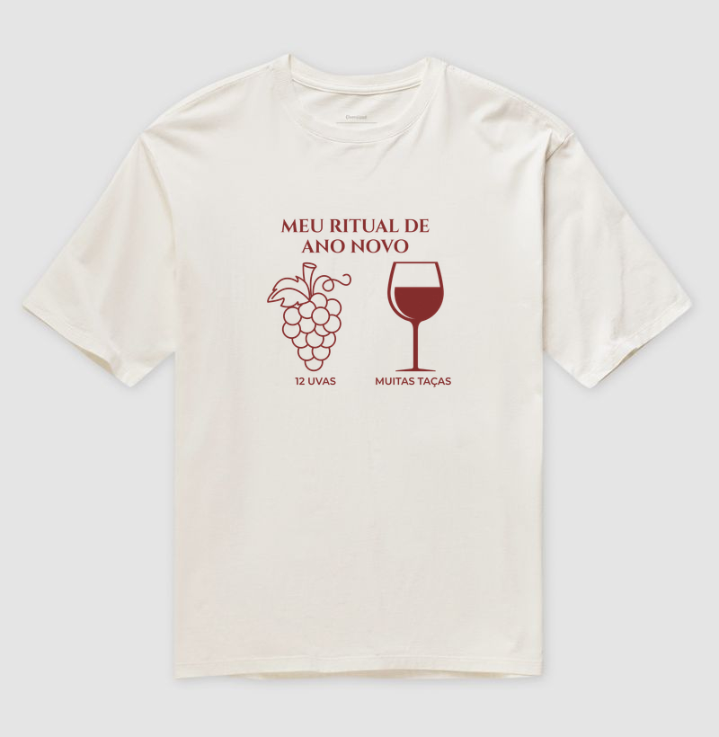 Camiseta Ritual de Ano Novo - Camiseta Oversized