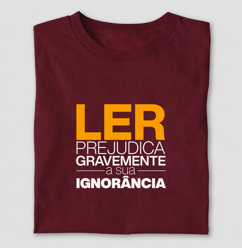 Ler prejudica gravemente a sua ignorância