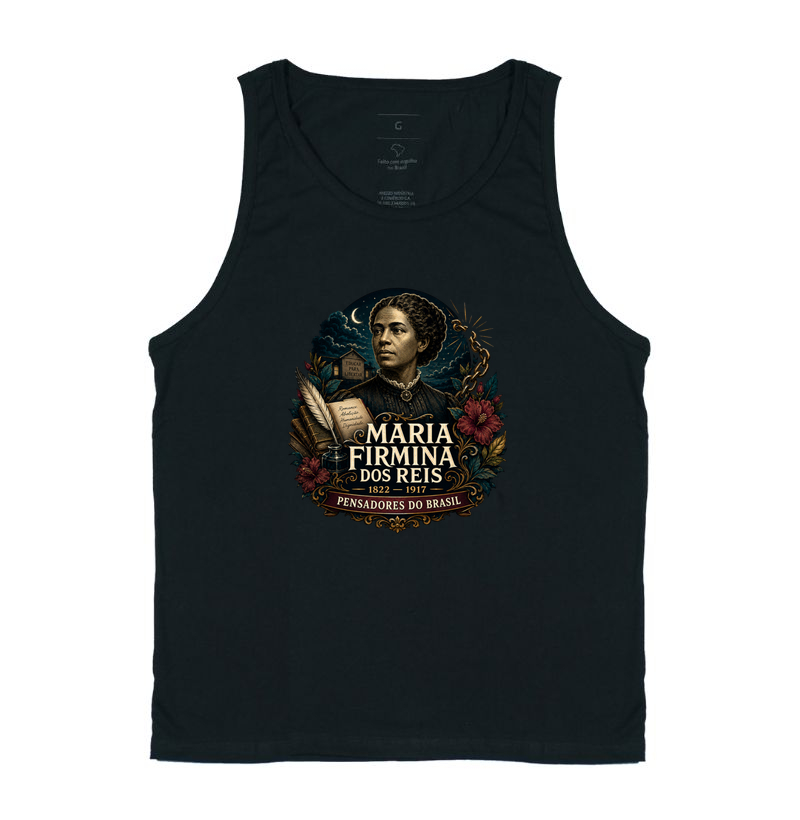 Camiseta Maria Firmina dos reis - Pensadores do Brasil