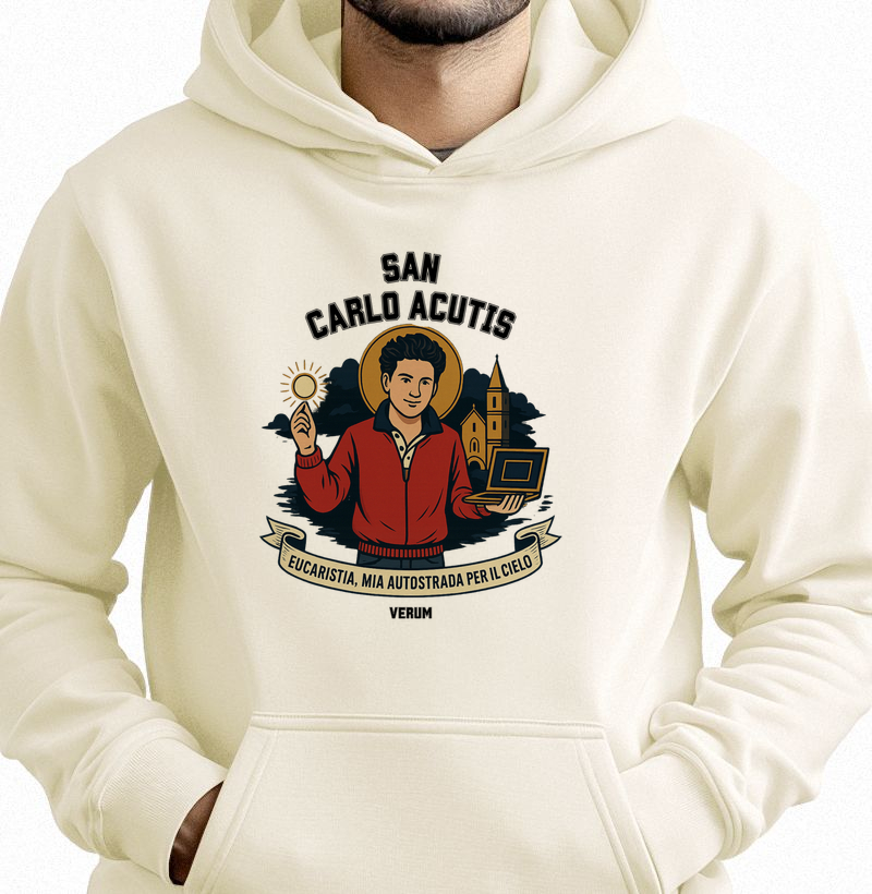 Moletom hoodie São Carlos Acutis