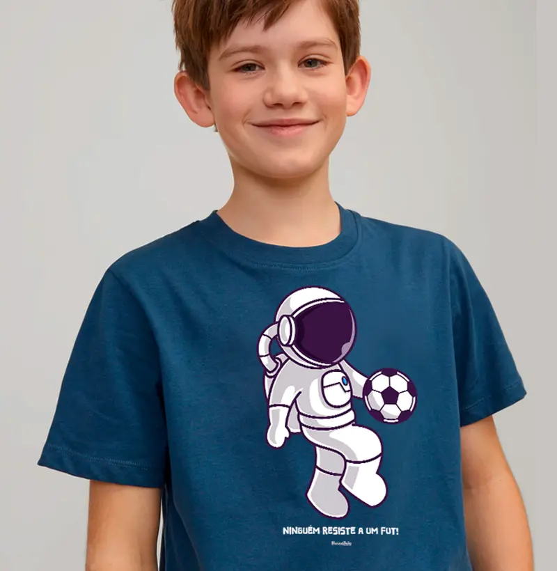 Camiseta Astronauta no Fut - Kids