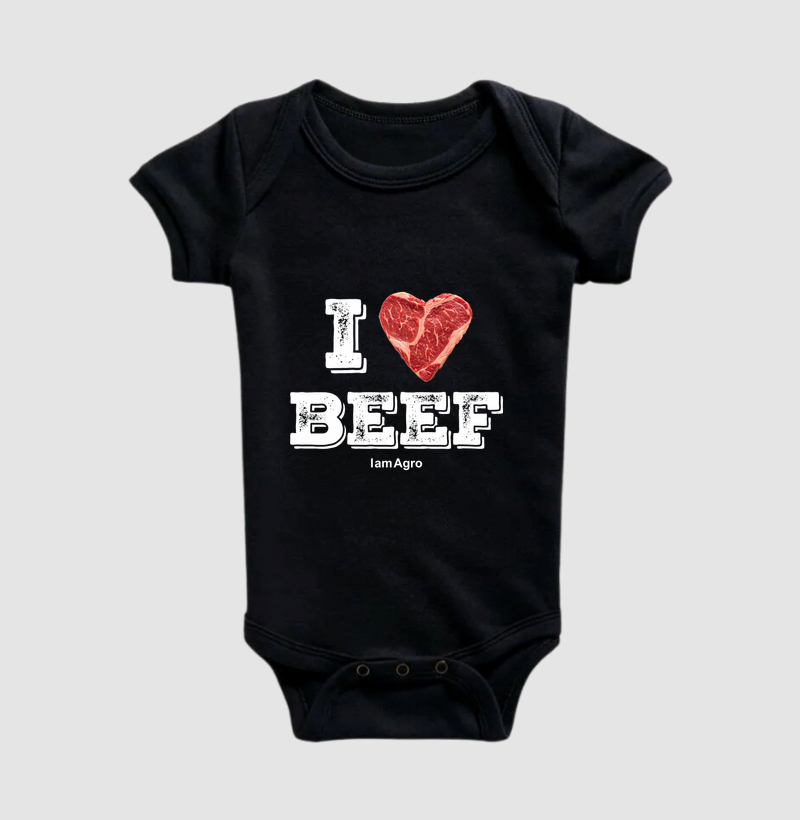 Body Infantil I Love Beef 