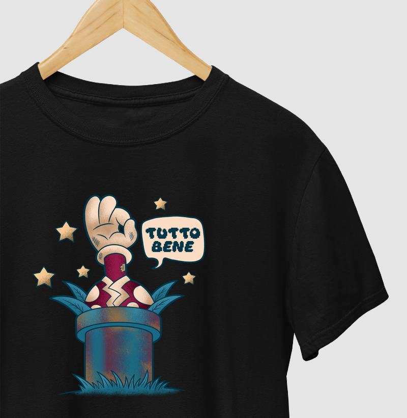 Camiseta Tutto Bene Retro Gamer Parody