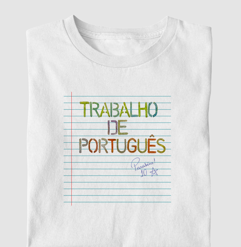 Trabalho de Português (trabalho em folha de almaço)