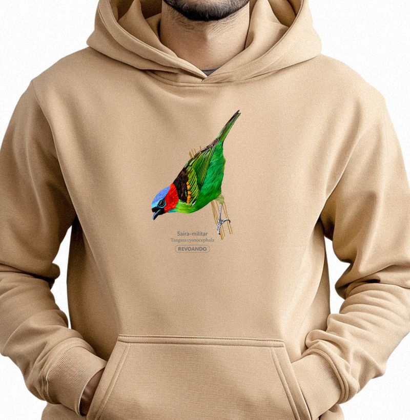 Cores Aladas - Saíra-militar - Moletom Hoodie