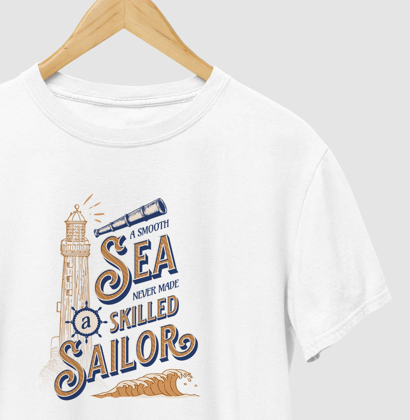 Mar calmo nunca fez bom marinheiro - Algodão 30.1 