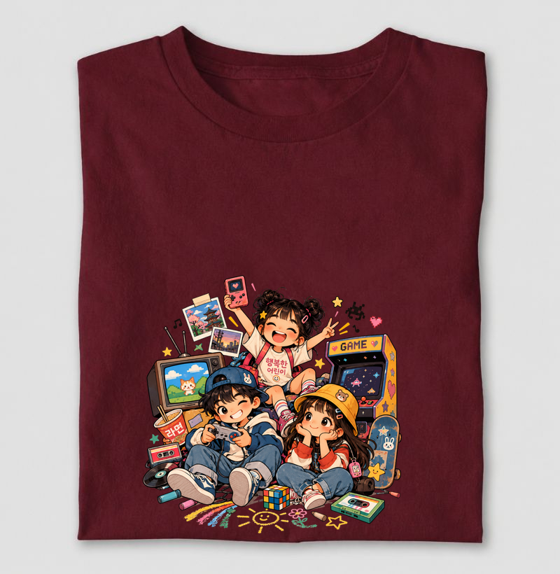 Nostalgia anos 80/90 - Camiseta Infantil