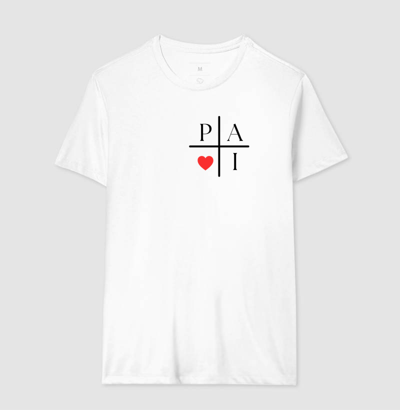 Camiseta pai coração