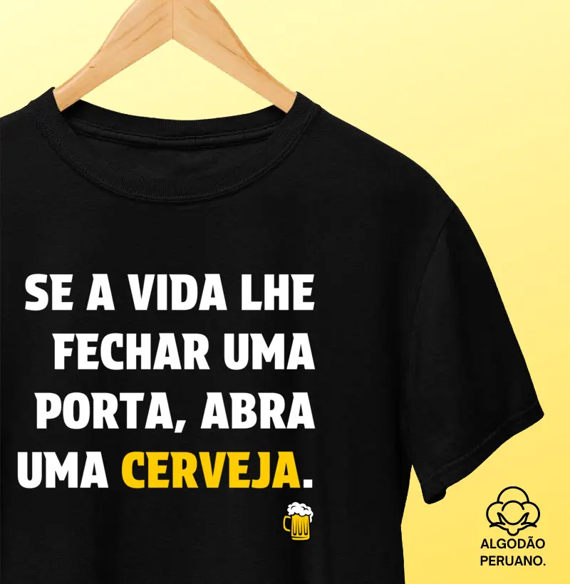 Porta fechada, cerveja aberta