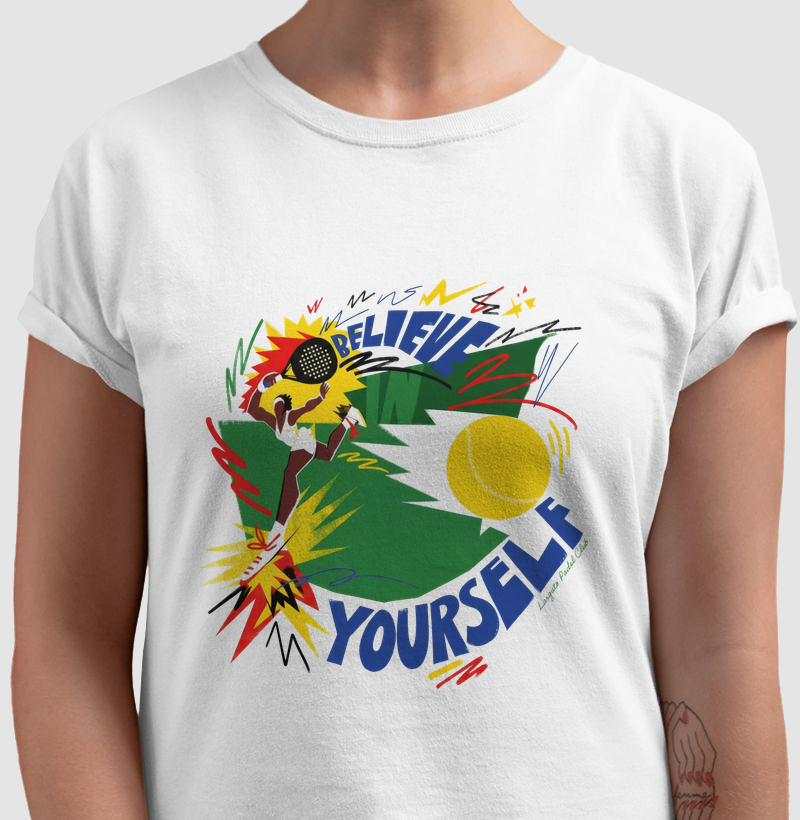 Camiseta Padel Believe In Yourself Retrô