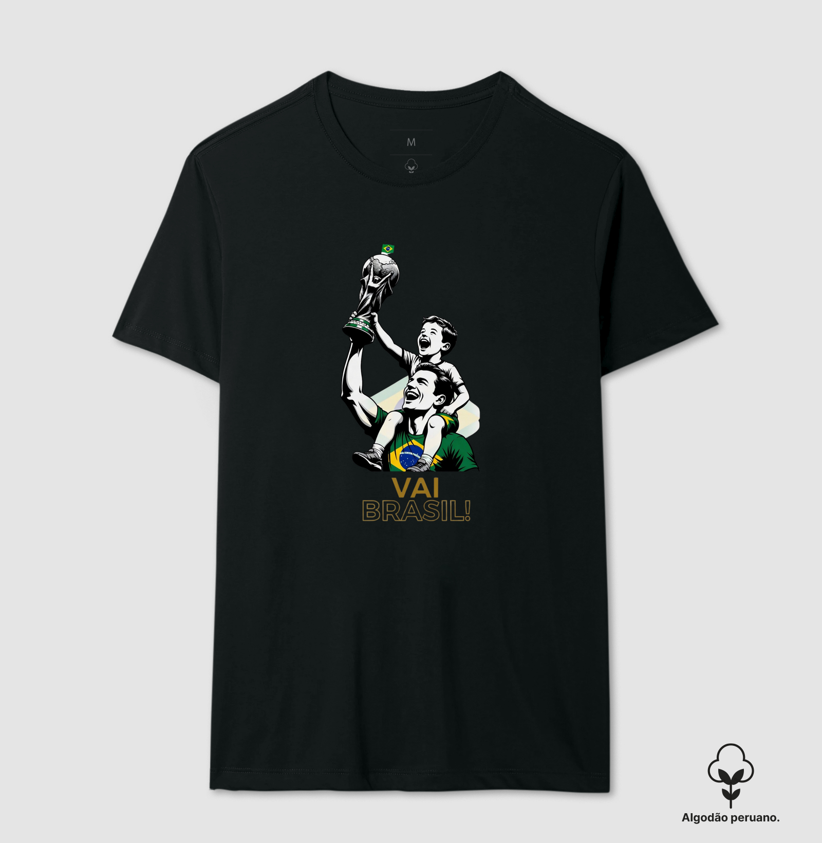 Vai Brasil - Filho nos Ombros com a taça - Copa do Mundo
