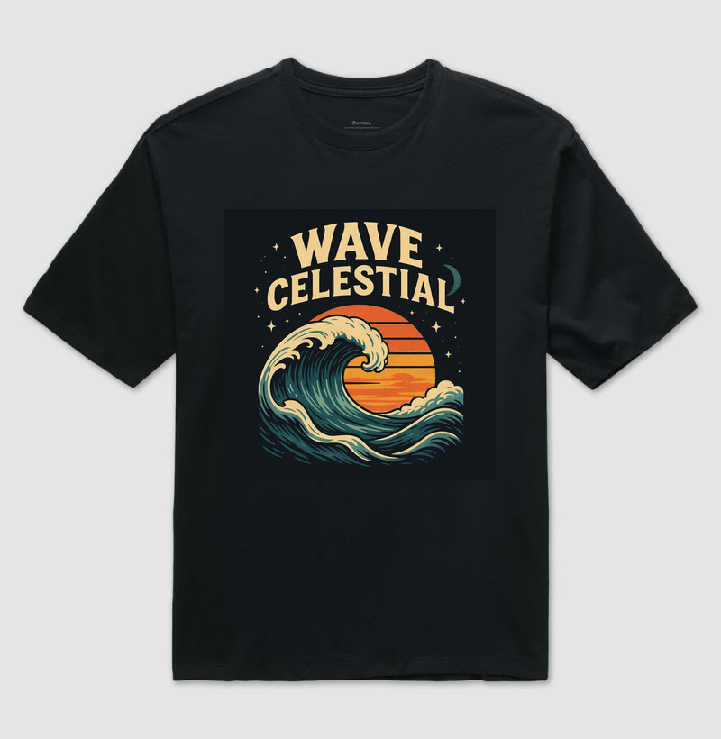 Camiseta Wave celestial