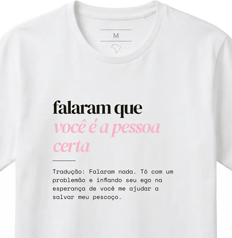 você é a pessoa certa