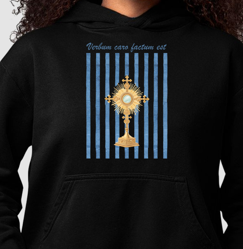 Moletom com Capuz O Verbo se Fez Carne - Hoodie Moletom