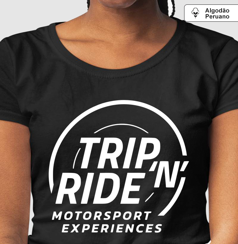 Camiseta Algodão Peruano - Trip 'N' Ride B&W