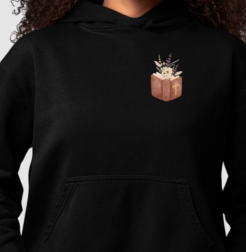 Hoodie Moletom Bíblia Floral