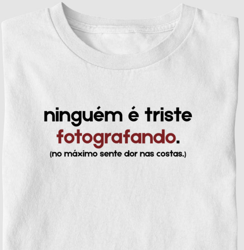 Ninguém é triste fotografando