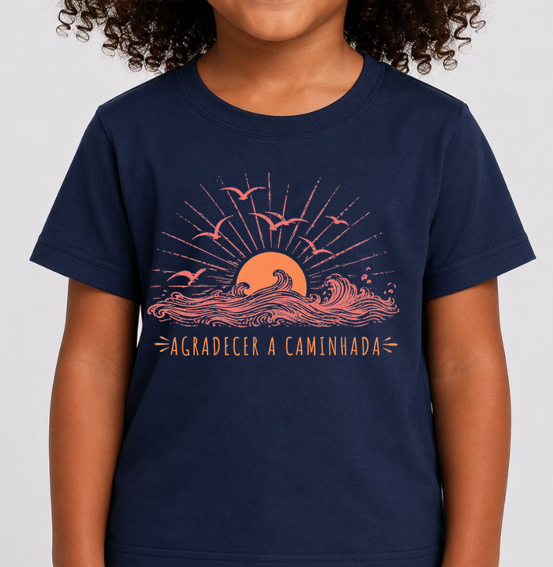 Agradecer a Caminhada - Camiseta Infantil