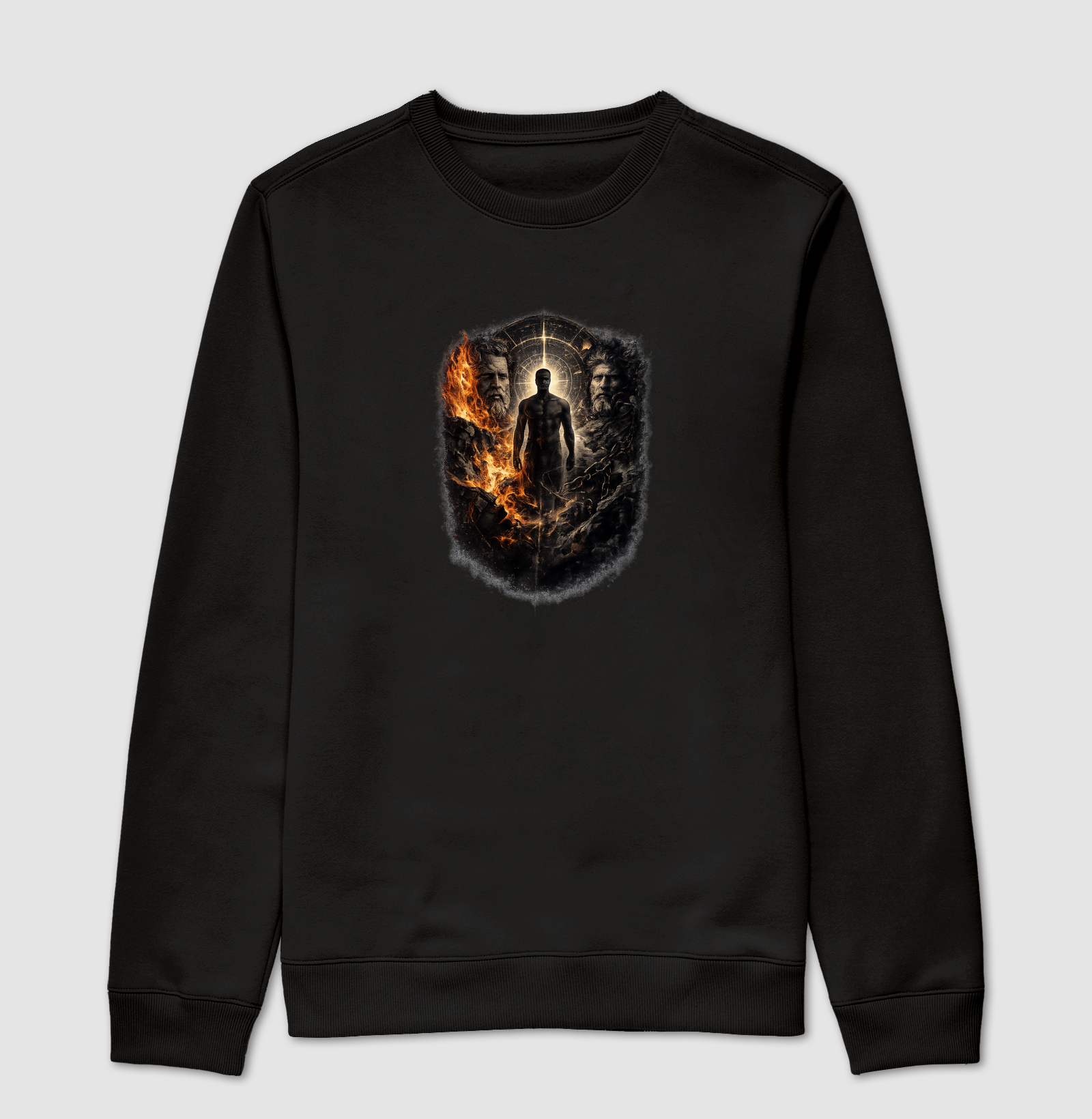 Camiseta Estoicismo "Flames and Shadows"