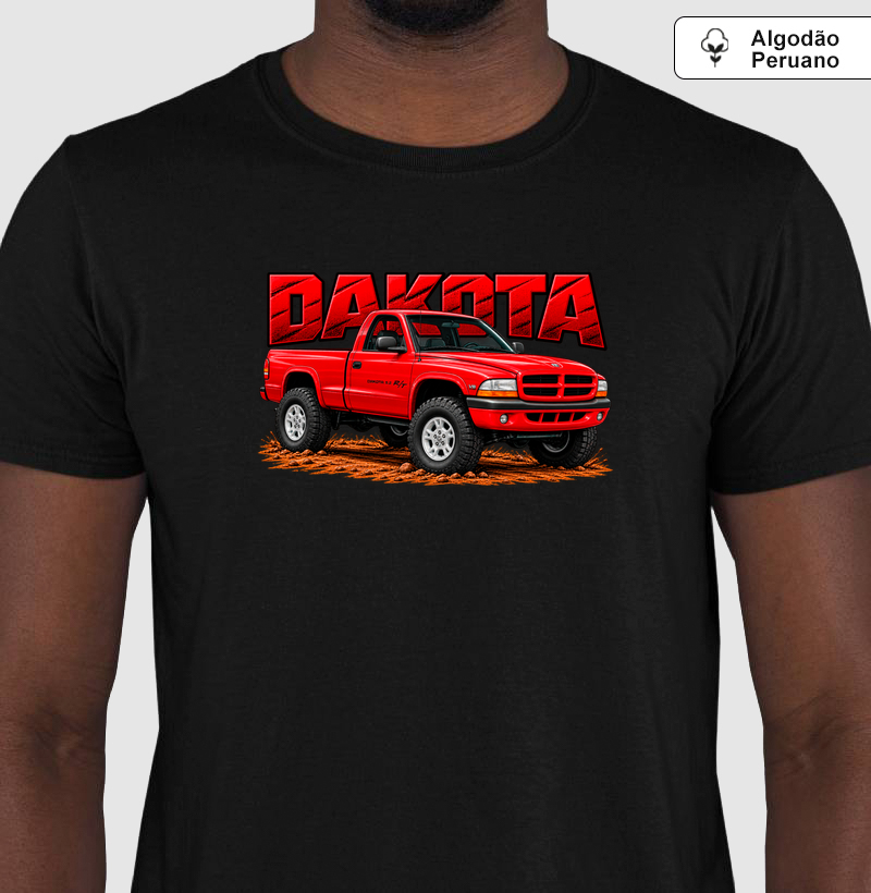 Camiseta em algodão peruano Dakota