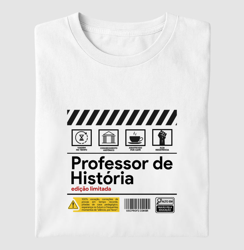 Professor de História - Rótulo