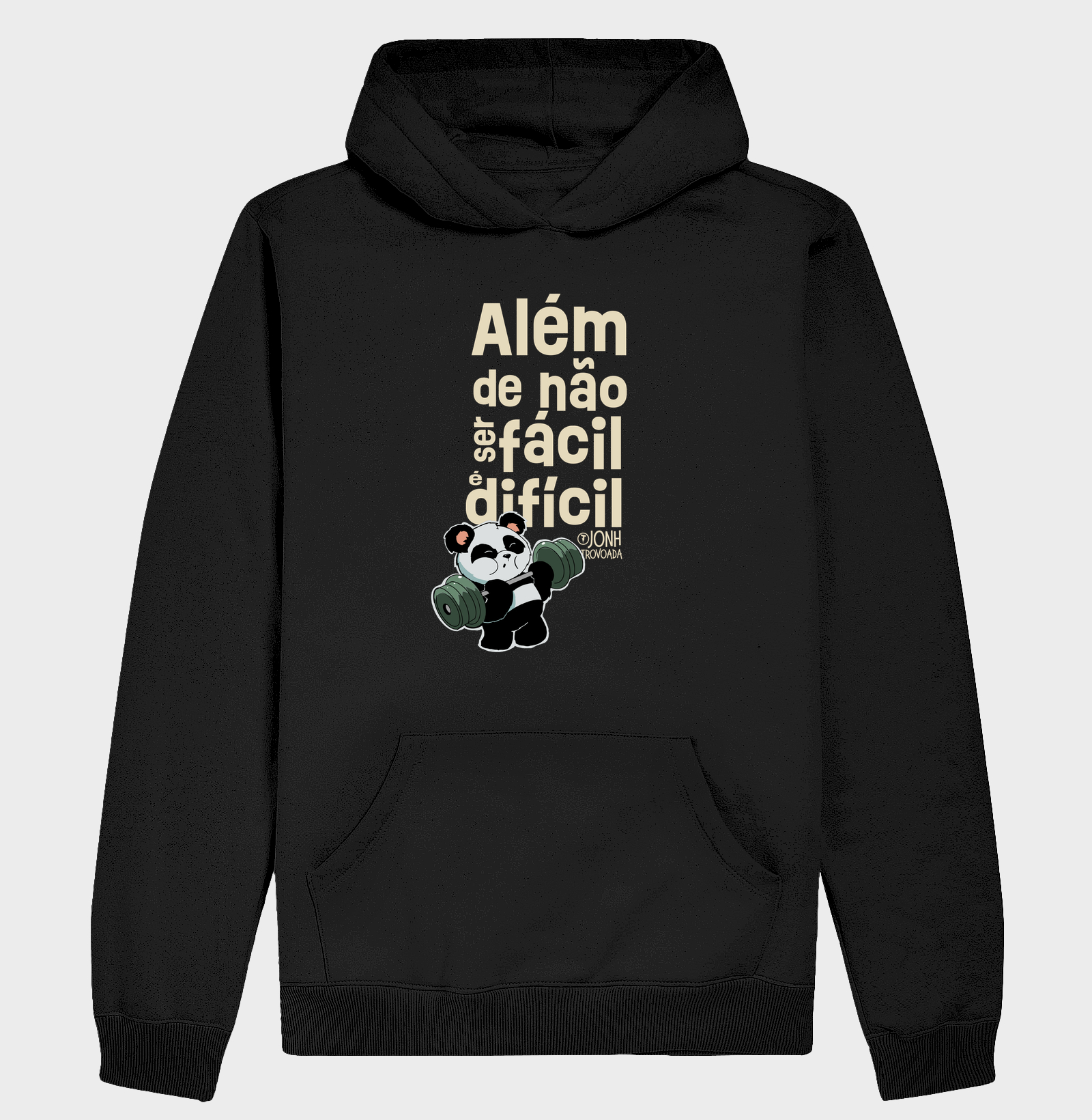 Além de não ser fácil é difícil  - Hoodie Moletom