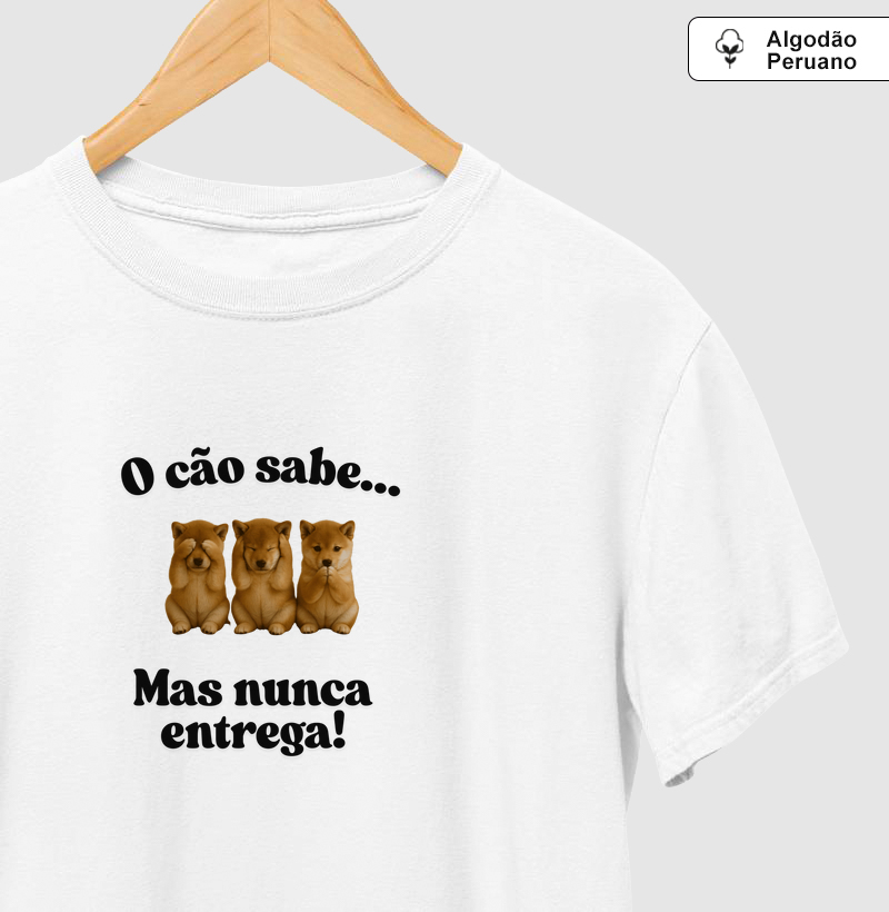 O cão sabe...mas nunca entrega!