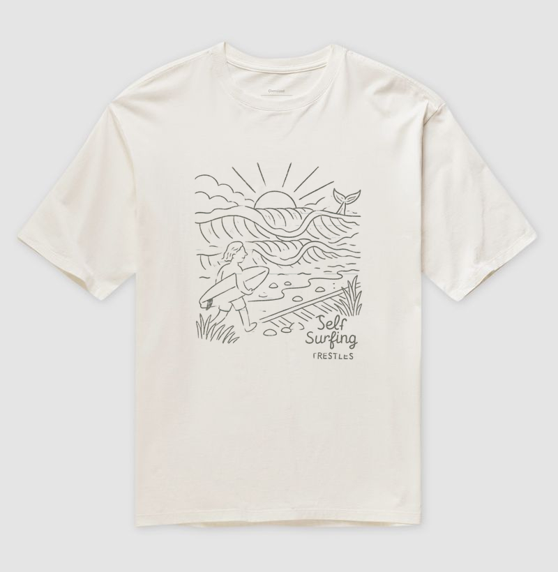 TRESTLES DOODLE - Camiseta Oversized