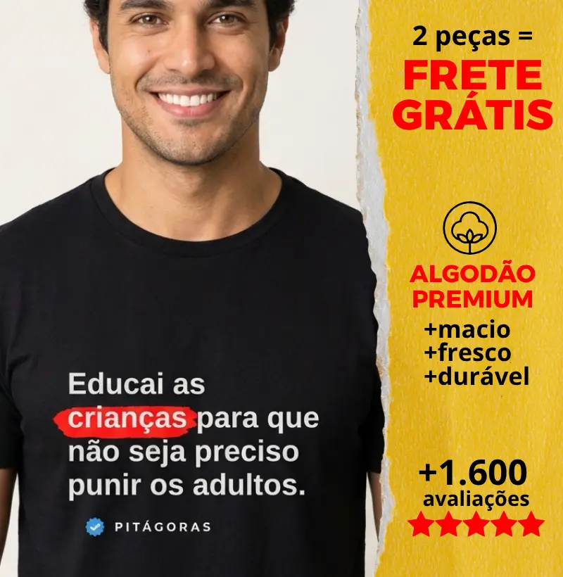 Camiseta Frase de Pitágoras