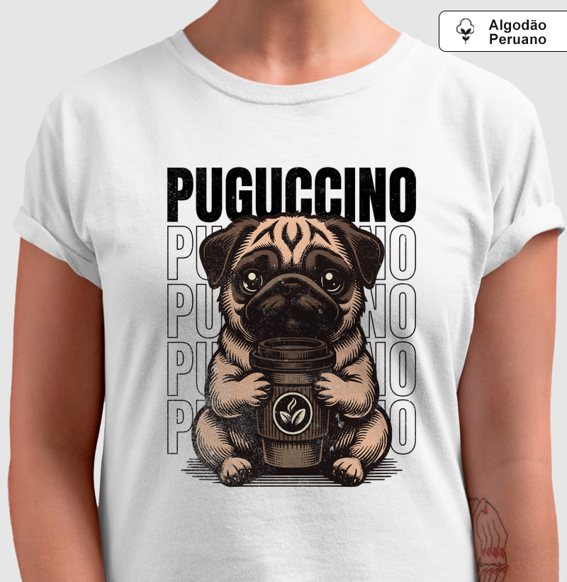 Camiseta Algodão Peruano - PUG