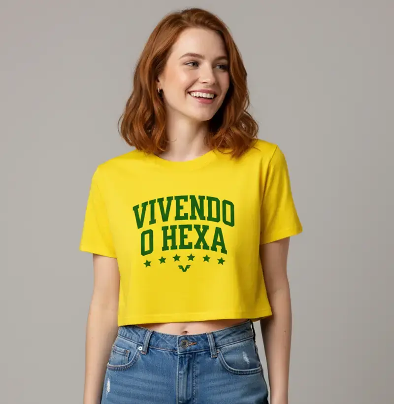 Cropped Vivendo o Hexa - Copa do Mundo Brasil