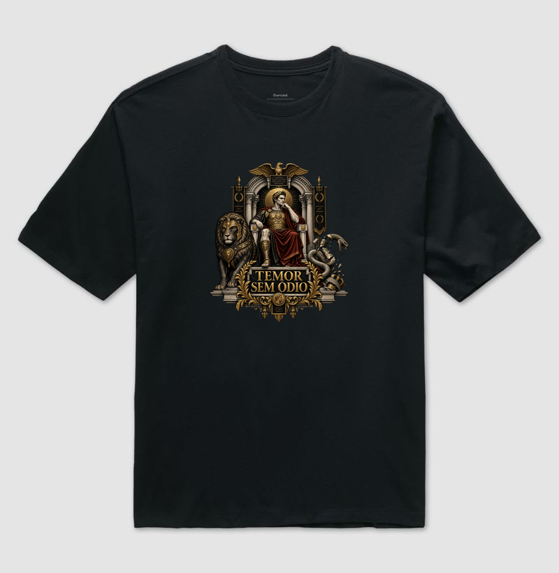 Maquiavel – Temor sem Ódio - Camiseta Oversized