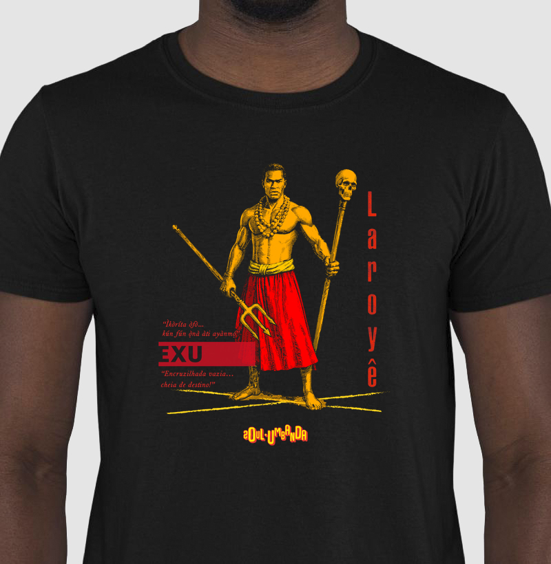 camiseta EXU iorubá masculina