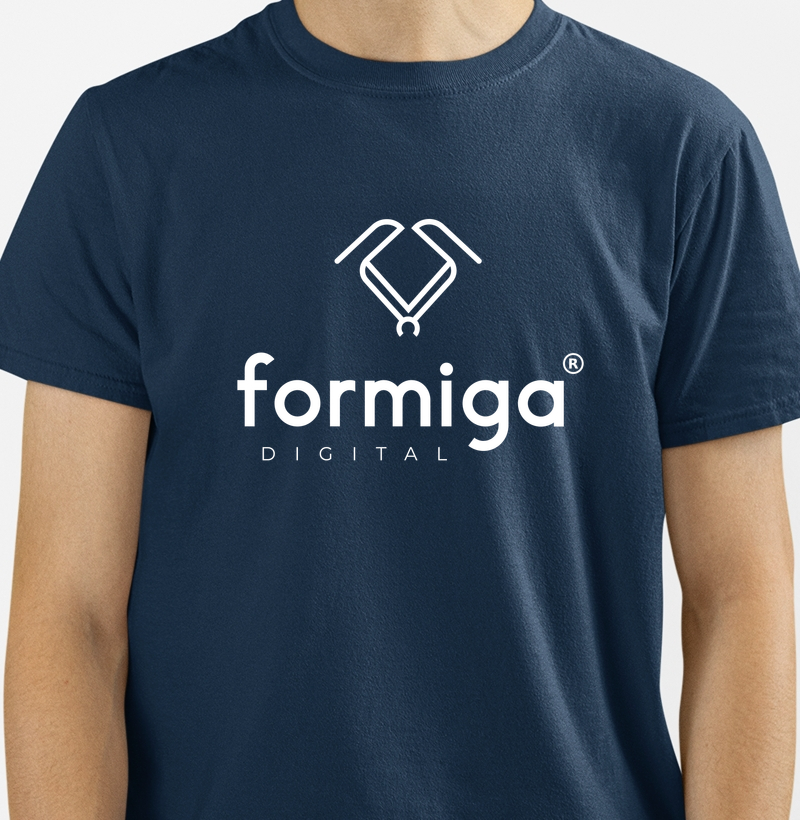 Camisetas coloridas formiga digital 