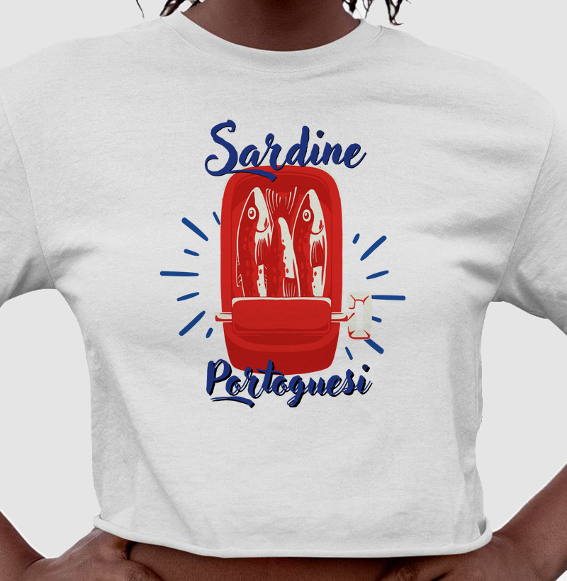 Camiseta Cropped Tendência - Sardine 
