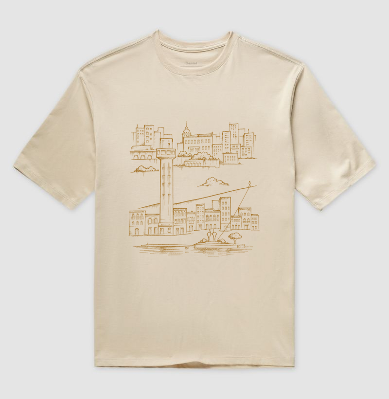 Cidade Alta, Cidade Baixa - Camiseta Oversized