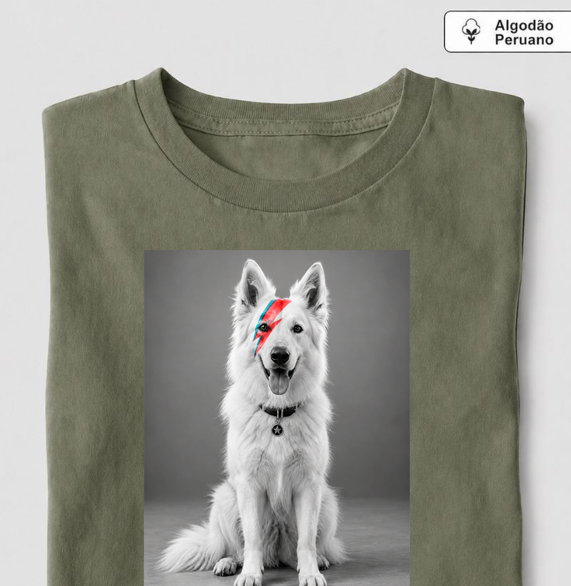 Glam Rock Pastor Canadense ⚡ - Camiseta Algodão Peruano