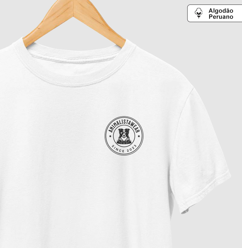 Camiseta Algodão Peruano Logo Animalistawear